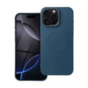 Forcell iPhone 16 Pro Max MagSafe Θήκη Σιλικόνης - Blue