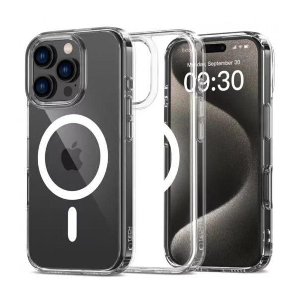 Tech Protect iPhone 16 Pro Max Magsafe Flexair Θήκη Σιλικόνης - Διάφανη