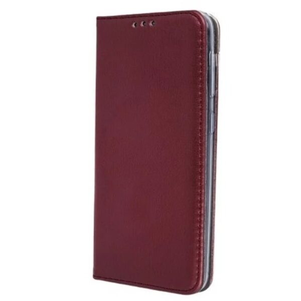 Tel1 iPhone 16 Plus Smart Magnetic Θήκη Βιβλίο - Wine Red