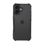 Forcell iPhone 16 Plus Anti Drop Θήκη Με Πλαίσιο Σιλικόνης Διάφανη - Black