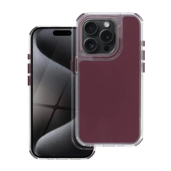 Forcell iPhone 16 Plus Matrix Θήκη Σιλικόνης - Bordeaux