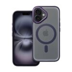 Forcell iPhone 16 Plus Color Edge Θήκη Με Πλαίσιο Σιλικόνης Διάφανη - Deep Purple