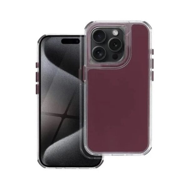 Forcell iPhone 16 Pro Matrix Θήκη Σιλικόνης - Bordeaux