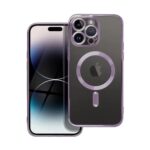 Forcell iPhone 16 Pro MagSafe Electro Θήκη Με Πλαίσιο Σιλικόνης Διάφανη - Purple