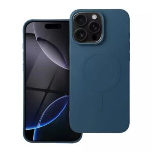 Forcell iPhone 16 Pro MagSafe Big Hole Θήκη Σιλικόνης - Blue