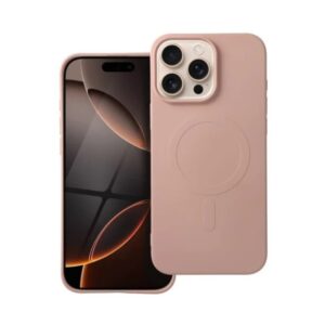 Forcell iPhone 16 Pro MagSafe Big Hole Θήκη Σιλικόνης - Pink