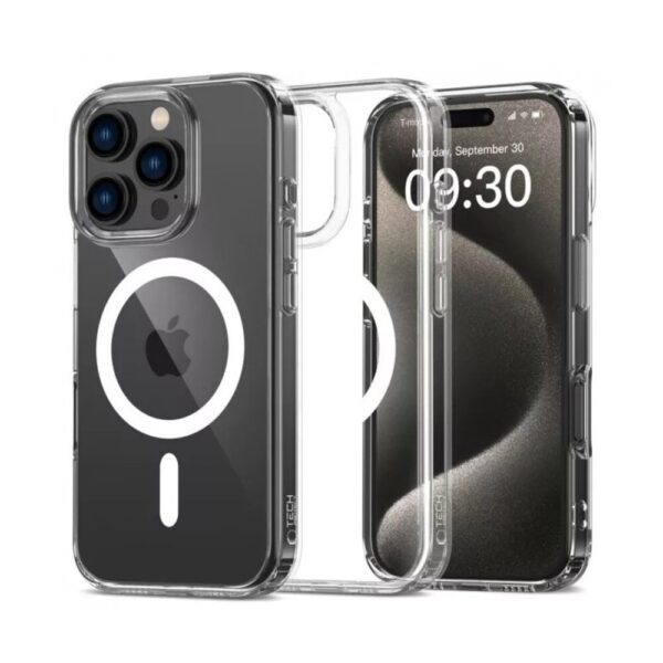 Tech Protect iPhone 16 Pro MagSafe Hybrid Θήκη Σιλικόνης - Διάφανη