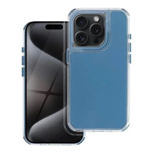 Forcell iPhone 16 Matrix Θήκη Σιλικόνης - Blue