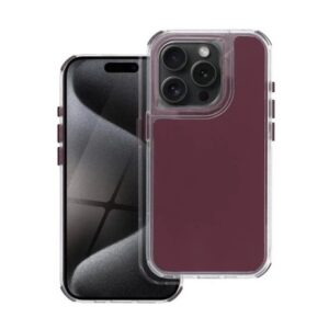 Forcell iPhone 15 Pro Max Matrix Θήκη Σιλικόνης - Bordeaux