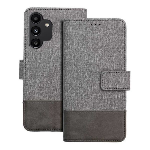 Tel1 Samsung Galaxy A13 4G Gomma Θήκη Βιβλίο - Grey