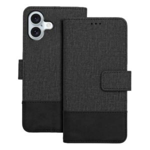 Tel1 iPhone 16 Plus Gomma Θήκη Βιβλίο - Black