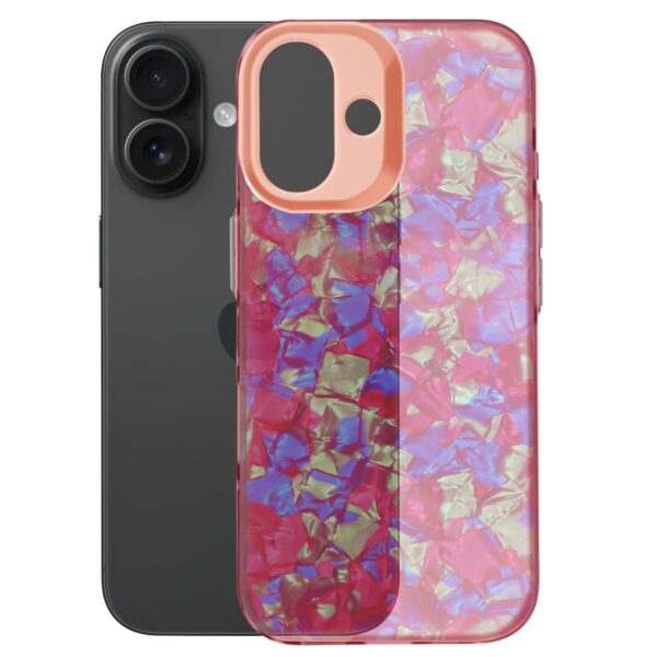 Forcell iPhone 16 Tutti Frutti Θήκη Σιλικόνης - Pink