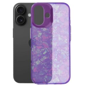 Forcell iPhone 16 Tutti Frutti Θήκη Σιλικόνης - Purple