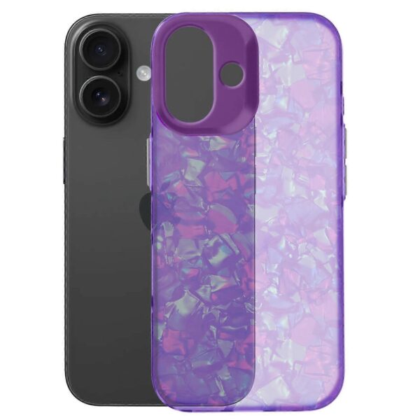 Forcell iPhone 16 Tutti Frutti Θήκη Σιλικόνης - Purple