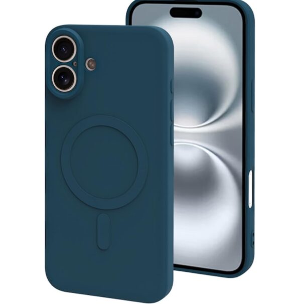 Forcell iPhone 16 MagSafe Θήκη Σιλικόνης - Blue