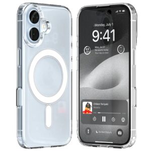 Forcell iPhone 16 Plus MagSafe Θήκη Σιλικόνης - Διάφανη