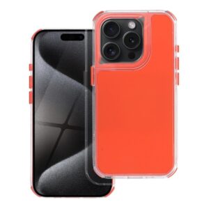 Forcell iPhone 15 Pro Max Matrix Θήκη Σιλικόνης - Orange