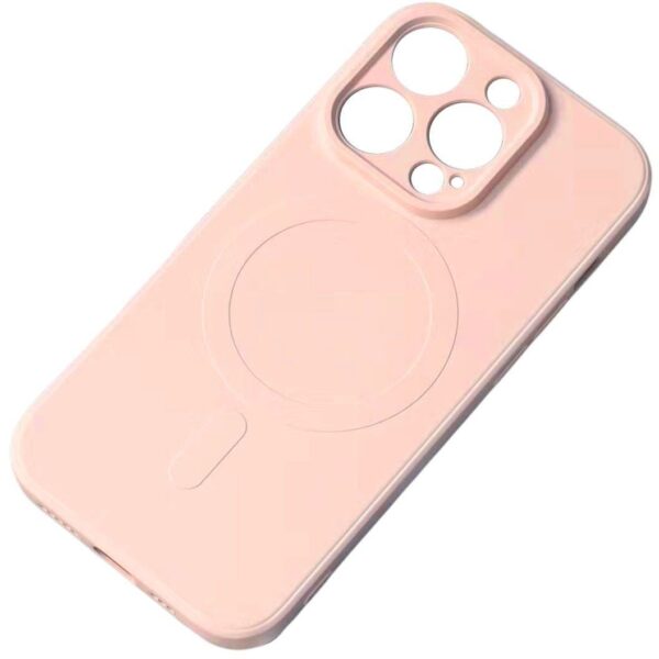 Forcell iPhone 16 Pro Max MagSafe Θήκη Σιλικόνης - Pink