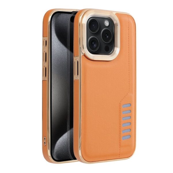 Forcell iPhone 16 Pro Milano Θήκη Σιλικόνης - Brown