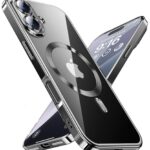 Forcell iPhone 16 Plus MagSafe Electro Θήκη Με Πλαίσιο Σιλικόνης Διάφανη - Silver