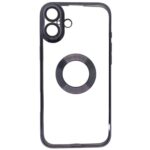 Forcell iPhone 16 Glam Θήκη Με Πλαίσιο Σιλικόνης - Clear Black