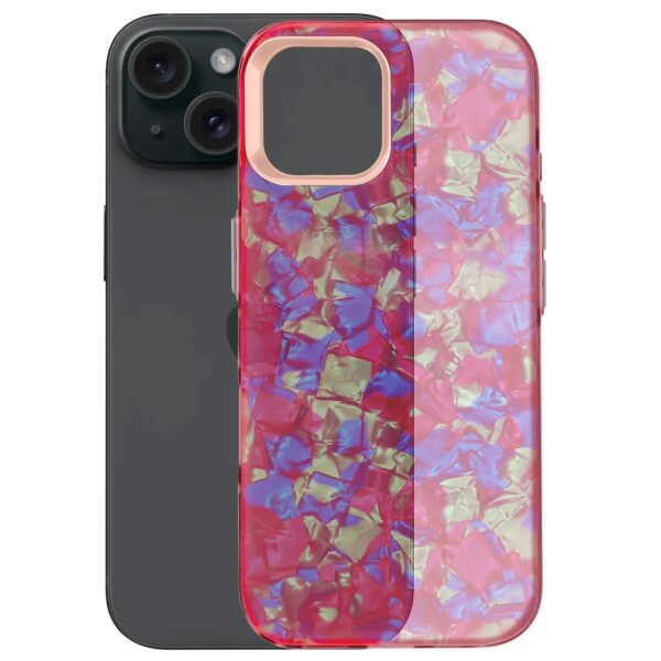 Forcell iPhone 14 Tutti Frutti Θήκη Σιλικόνης - Pink
