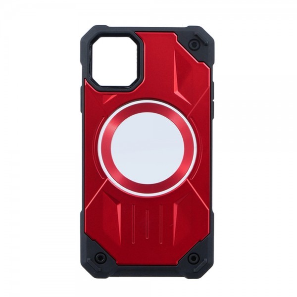 Forcell iPhone 15 MagSafe Armor Θήκη Σκληρή - Red