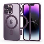 Tech Protect iPhone 14 Pro MagSafe Θήκη Με Πλαίσιο Σιλικόνης Διάφανη - Purple
