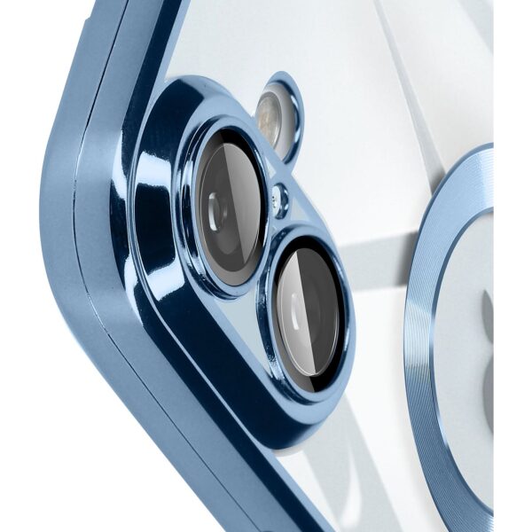 Forcell iPhone 16 Glam Θήκη Σιλικόνης - Clear Blue