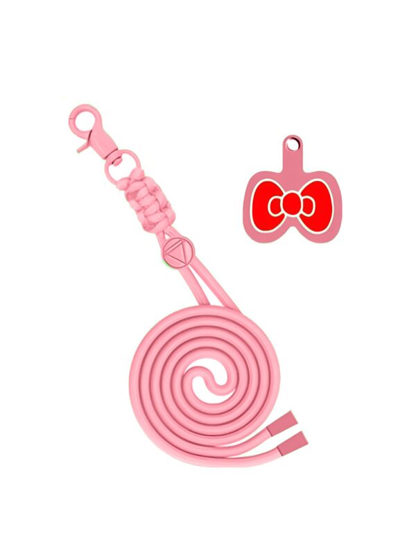 Universal Λουράκι Λαιμού για Smartphone Neck Strap With Hook And Emoji Bow Pink Universal Λουράκι Λαιμού για Smartphone Neck Strap With Hook And Emoji Bow Pink
