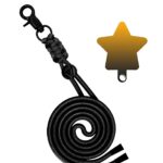 Universal Λουράκι Λαιμού για Smartphone Neck Strap With Hook And Emoji Star Black / Yellow