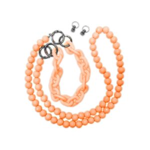 Universal Λουράκι Λαιμού για Smartphone Neck Strap Multi-Purpose Braided Chain Orange