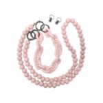 Universal Λουράκι Λαιμού για Smartphone Neck Strap Multi-Purpose Braided Chain Light Pink