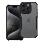 Forcell iPhone 15 Anti - Drop Θήκη Με Πλαίσιο Σιλικόνης Διάφανη - Black