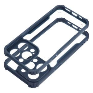 Forcell iPhone 16 Anti Drop Θήκη Σκληρή - Clear Navy