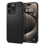 Spigen iPhone 15 Pro Max Liquid Air Θήκη Σιλικόνης - Black