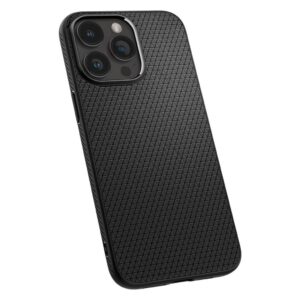 Spigen iPhone 15 Pro Max Liquid Air Θήκη Σιλικόνης - Black