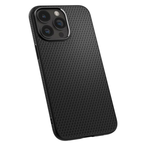 Spigen iPhone 15 Pro Max Liquid Air Θήκη Σιλικόνης - Black