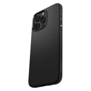 Spigen iPhone 15 Pro Max Liquid Air Θήκη Σιλικόνης - Black