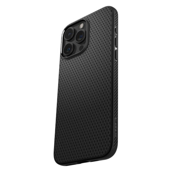 Spigen iPhone 15 Pro Max Liquid Air Θήκη Σιλικόνης - Black