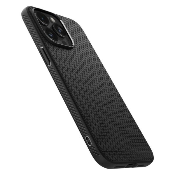 Spigen iPhone 15 Pro Max Liquid Air Θήκη Σιλικόνης - Black