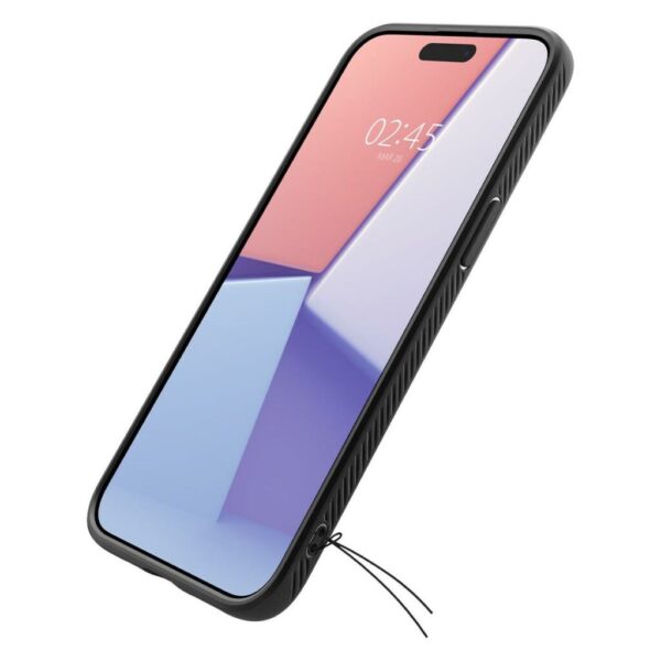 Spigen iPhone 15 Pro Max Liquid Air Θήκη Σιλικόνης - Black