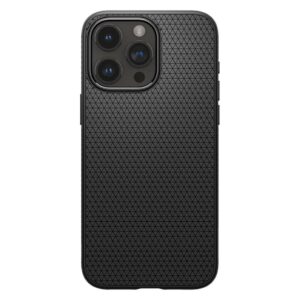 Spigen iPhone 15 Pro Max Liquid Air Θήκη Σιλικόνης - Black