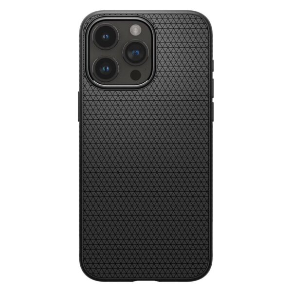 Spigen iPhone 15 Pro Max Liquid Air Θήκη Σιλικόνης - Black