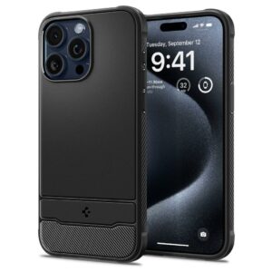 Spigen iPhone 15 Pro Max Rugged Armor Θήκη Σκληρή - Black