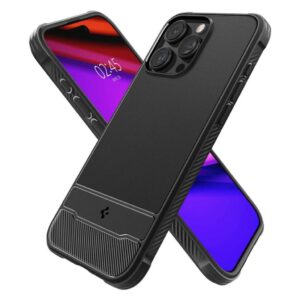 Spigen iPhone 15 Pro Max Rugged Armor Θήκη Σκληρή - Black