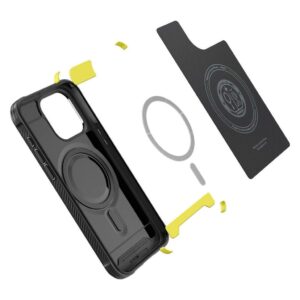 Spigen iPhone 15 Pro Max Rugged Armor Θήκη Σκληρή - Black