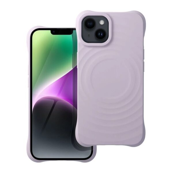 Forcell iPhone 15 MagSafe Zephyr Θήκη Σιλικόνης - Lilac