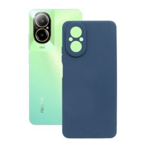 Forcell Realme C67 Matt Θήκη Σιλικόνης - Dark Blue