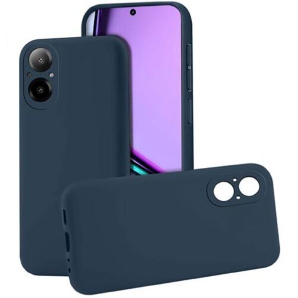 Forcell Realme C67 Matt Θήκη Σιλικόνης - Dark Blue